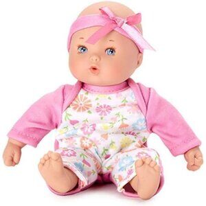8-inch Little Cuties Mini Soft Fabric Bodies Baby Doll Pink Light Skin Tone